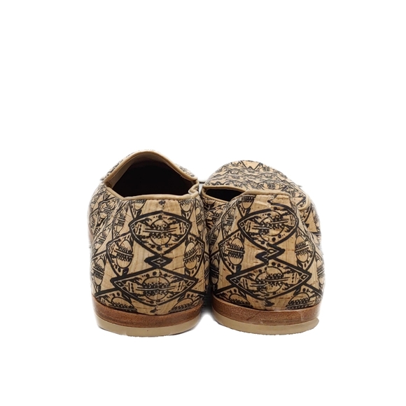 Matt Bernson Womens Size 11 Gitane Printed Cork Loafer Flat Shoes NEW! - Picture 6 of 7